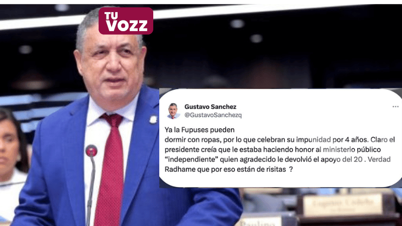 Diputado Gustavo Sánchez genera controversia con críticas a la Fuerza del Pueblo y otros sectores políticos - Imagen