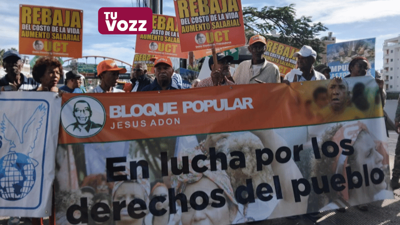 Protesta frente al Ministerio de Industria y Comercio por el alto costo de la vida - Imagen