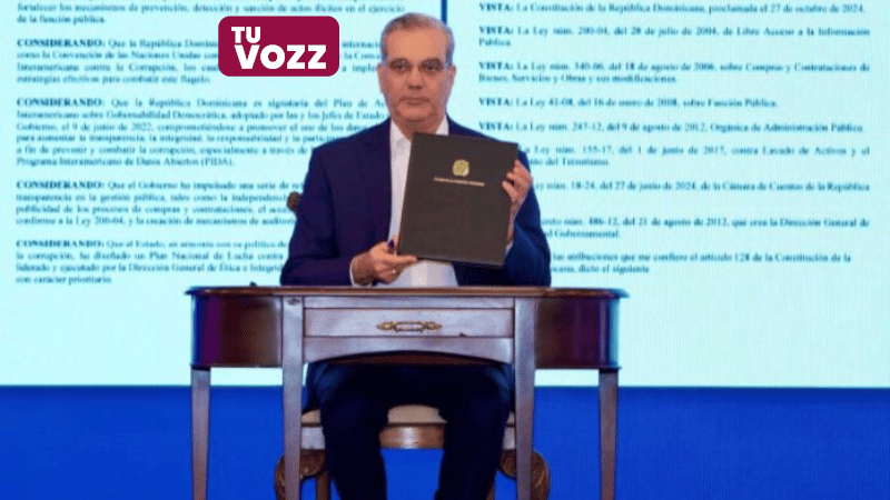 Presidente Luis Abinader crea la Comisión Presidencial de Transparencia y Anticorrupción mediante el decreto 76-25 - Imagen