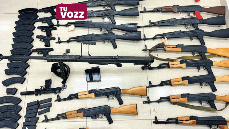 Decomisan arsenal de armas en empresa de transporte con destino a Haití - Imagen