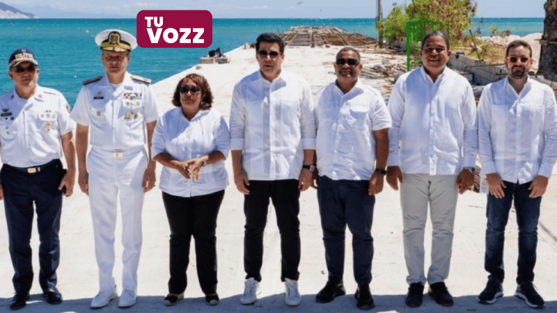 El Ministro de Turismo da inicio a la construcción de la terminal de cruceros en el Puerto de Barahona - Imagen