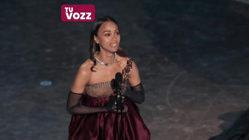 Zoé Saldaña hace historia al ganar su primer Óscar y enaltecer el orgullo latino - Imagen