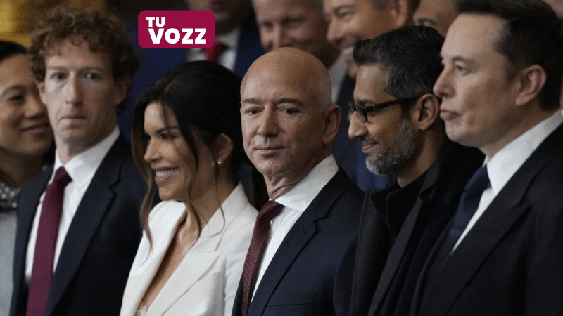 Las Grandes Fortunas que Acompañaron a Trump en su Juramentación Sufren Fuertes Pérdidas Patrimoniales - Imagen