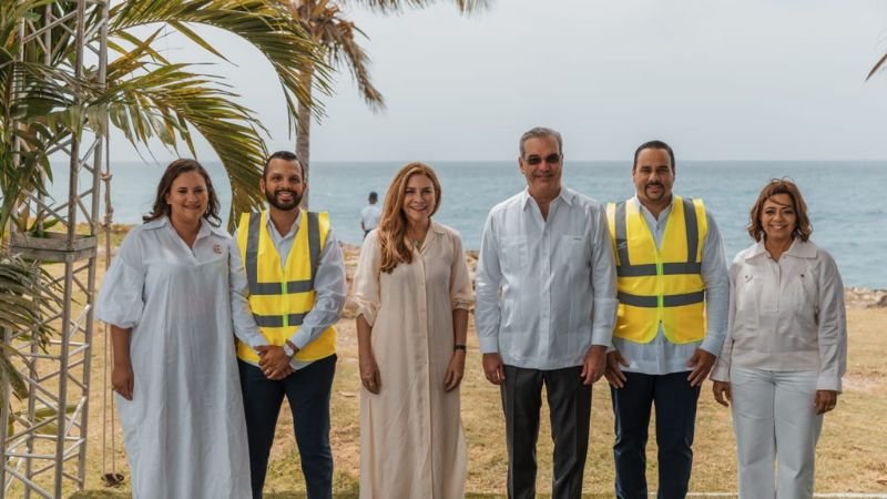 Abinader y Carolina inician gran obra Malecón Deportivo - Imagen